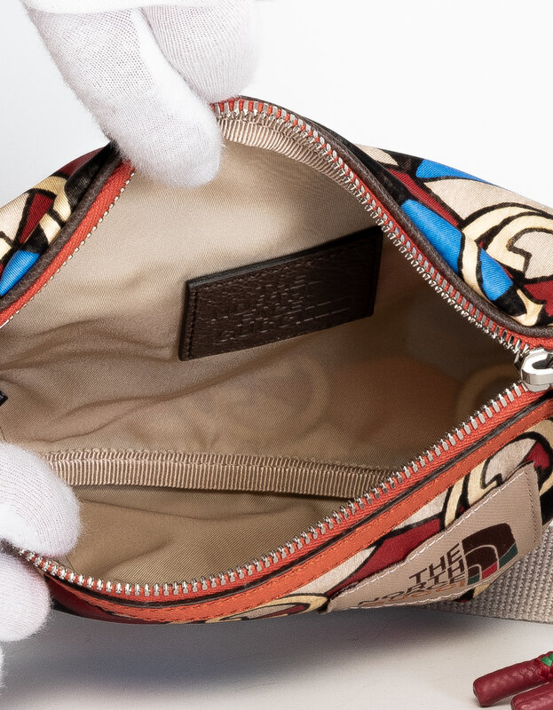 THE NORTH FACE X GUCCI THE NORTH FACE X GUCCI GEOMETRIC INTERLOCKING G PRINT BELT BAG