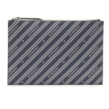 GIVENCHY GIVENCHY BOND NAVY MEDIUM POUCH CLUTCH