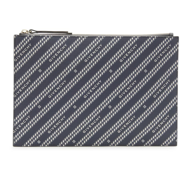 GIVENCHY GIVENCHY BOND NAVY MEDIUM POUCH CLUTCH