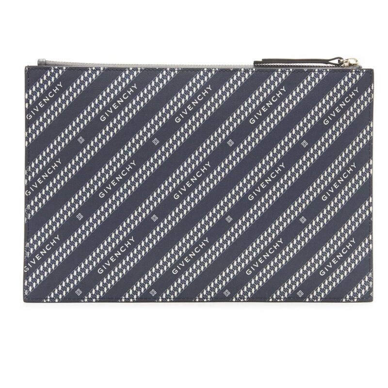 GIVENCHY GIVENCHY BOND NAVY MEDIUM POUCH CLUTCH