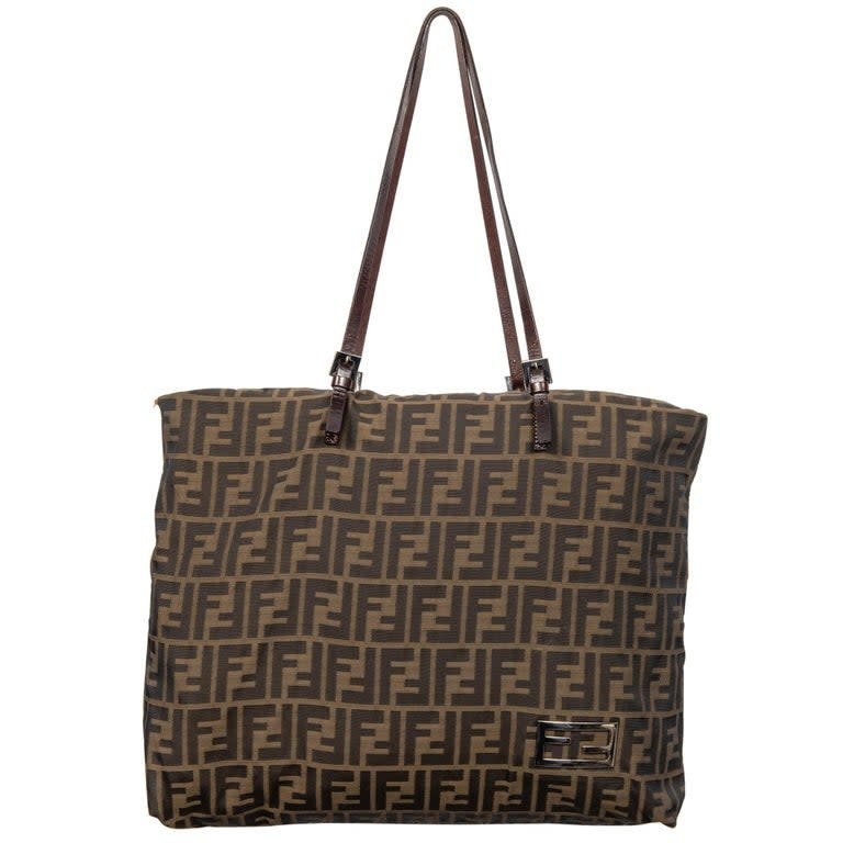 fendi tote bag brown