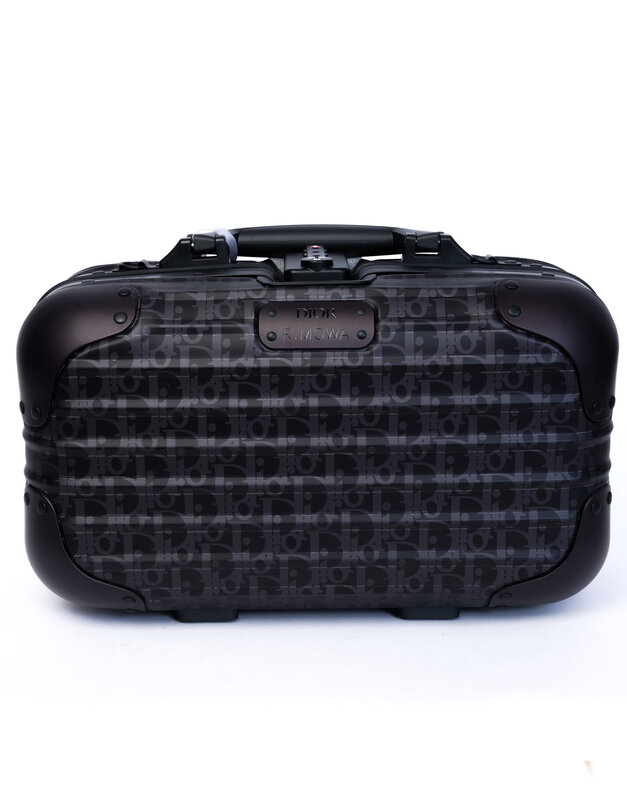 CHRISTIAN DIOR DIOR X RIMOWA HAND CASE BLACK OBLIQUE ALUMINUM