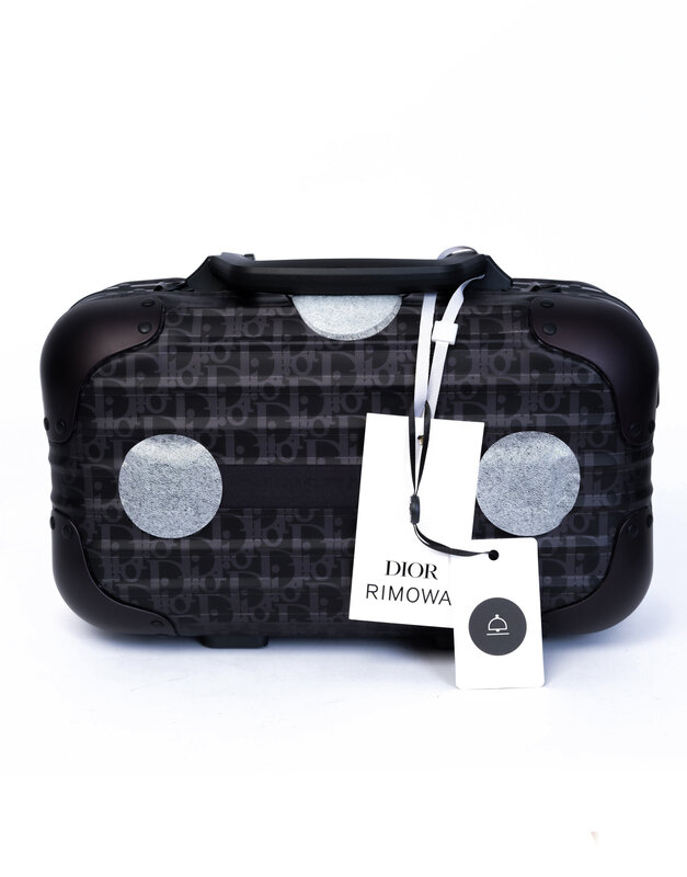 CHRISTIAN DIOR DIOR X RIMOWA HAND CASE BLACK OBLIQUE ALUMINUM