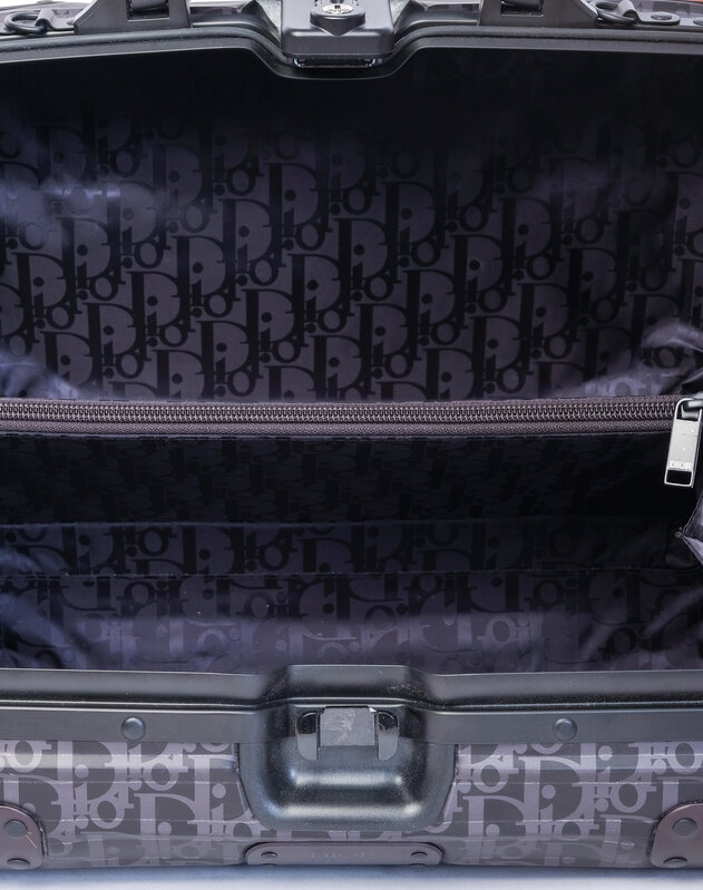 CHRISTIAN DIOR DIOR X RIMOWA HAND CASE BLACK OBLIQUE ALUMINUM