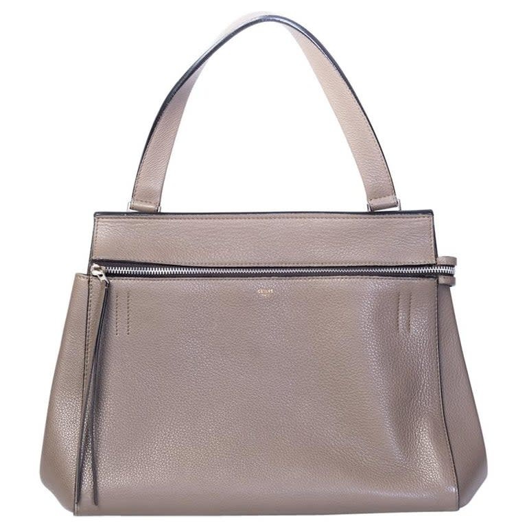 CELINE TAUPE MEDIUM EDGE SHOULDER BAG 2013