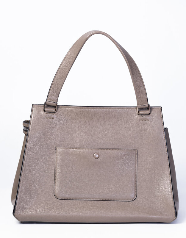 CELINE TAUPE MEDIUM EDGE SHOULDER BAG 2013