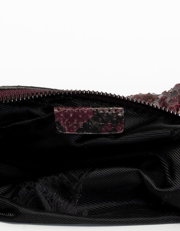 BURBERRY PURPLE PYTHON ASHWELL CLUTCH