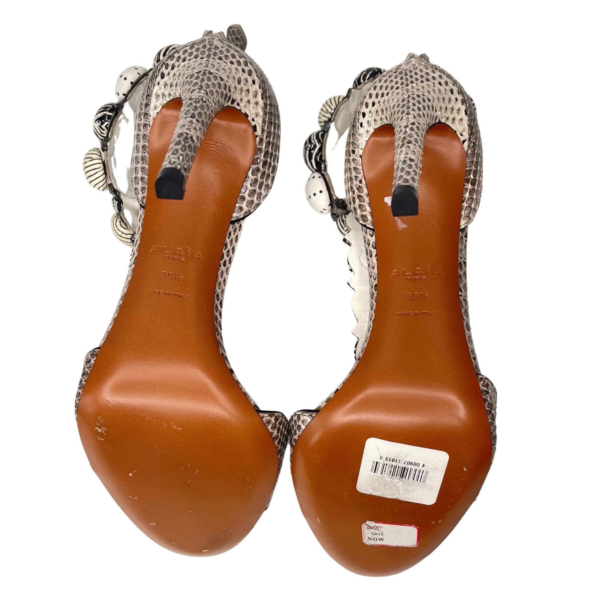 Metaphor Black White Snake Print Heels Shoes Women's 7 1/2 M (SW30) | eBay