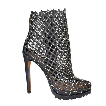 ALAIA ALAIA STUDDED STILETTO BOOTIE BLACK (39.5 EU)