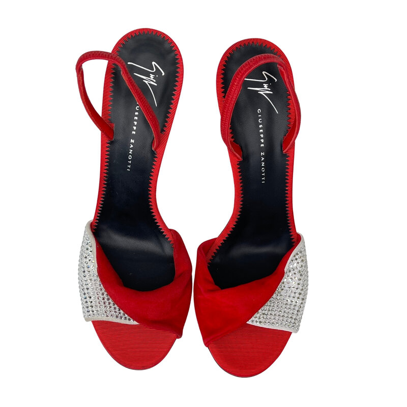 GIUSEPPE ZANOTTI GIUSEPPE ZANOTTI ALIEN 115 RED CRYSTAL HEELS (EU 39)
