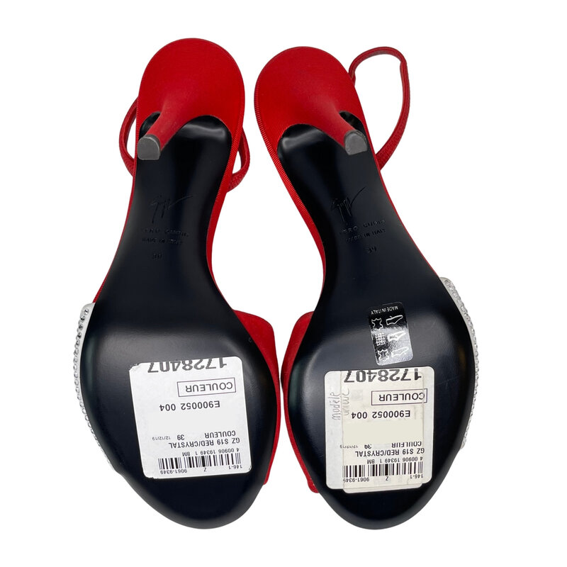 GIUSEPPE ZANOTTI GIUSEPPE ZANOTTI ALIEN 115 RED CRYSTAL HEELS (EU 39)