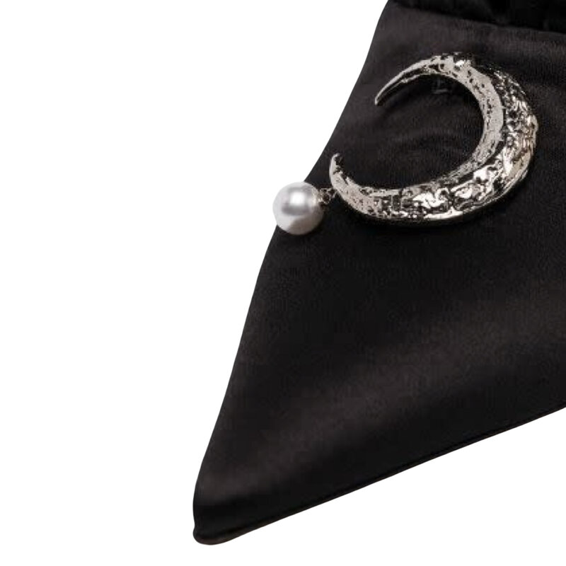 MIDNIGHT 00 MIDNIGHT 00 ANTIONETTE MOON 55 RUFFLE PUMPS BLACK (37 EU)