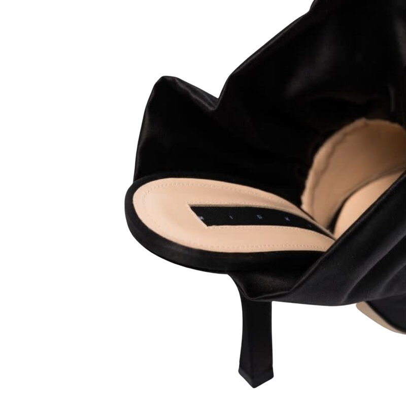 MIDNIGHT 00 MIDNIGHT 00 ANTIONETTE MOON 55 RUFFLE PUMPS BLACK (37 EU)