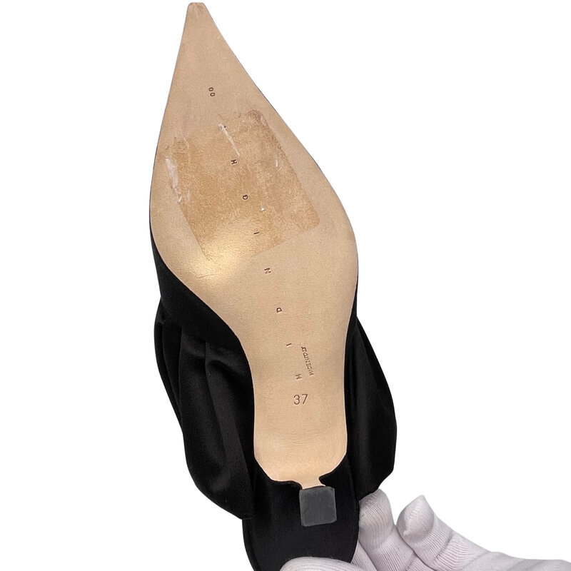 MIDNIGHT 00 MIDNIGHT 00 ANTIONETTE MOON 55 RUFFLE PUMPS BLACK (37 EU)