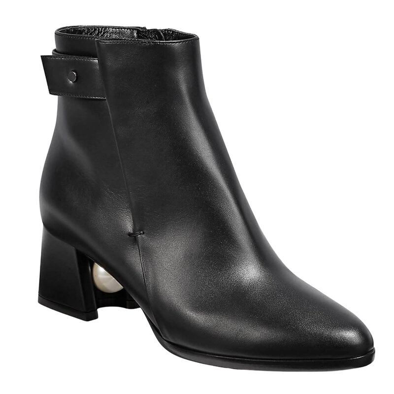 NICHOLAS KIRKWOOD NICHOLAS KIRKWOOD MIRI BLACK FAUX PEARL ANKLE BOOT 36 EU