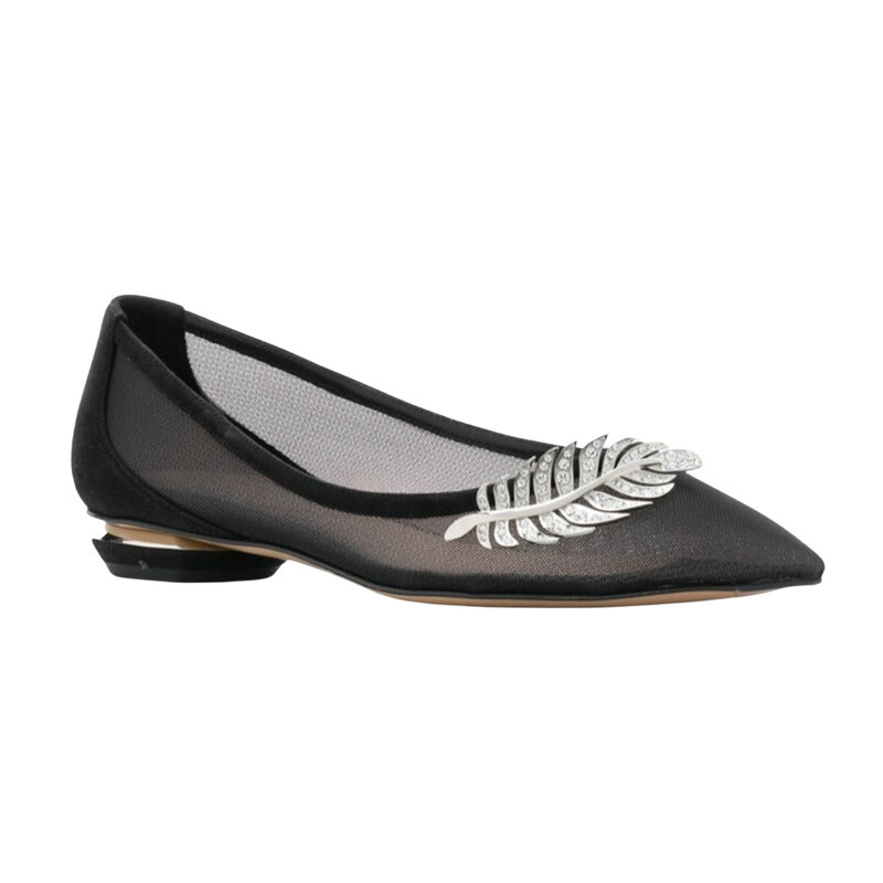 NICHOLAS KIRKWOOD MONSTERA 18MM BALLERINA FLATS (37.5 EU)