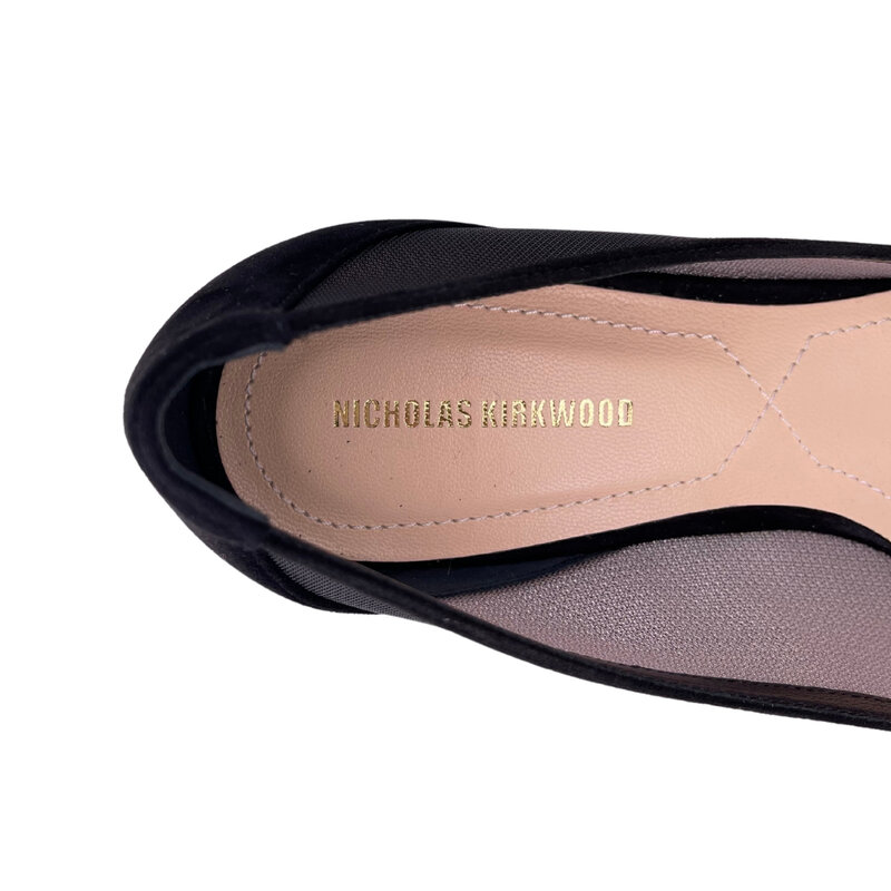 NICHOLAS KIRKWOOD MONSTERA 18MM BALLERINA FLATS (37.5 EU)