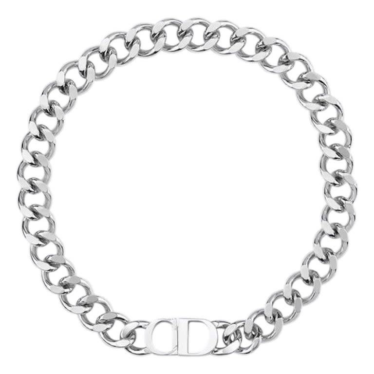 dior cuban link necklace