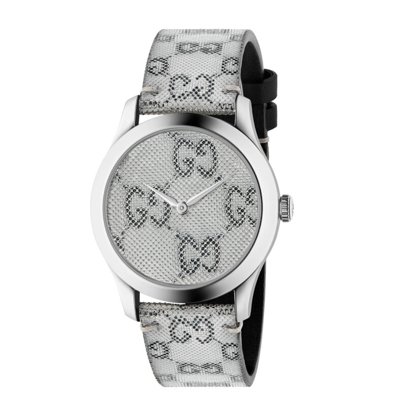 GUCCI G-TIMELESS HOLO STRAP WATCH 38MM