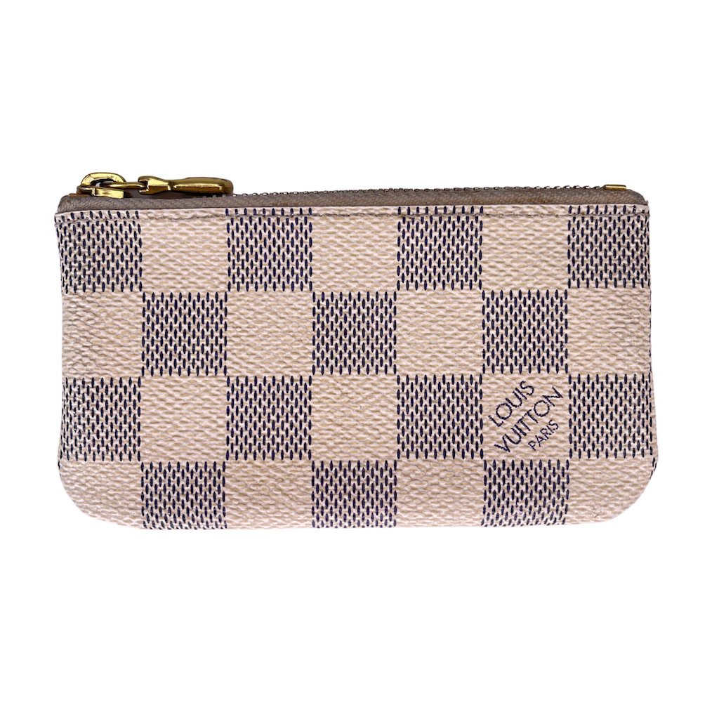 Louis Vuitton Pochette Key Cles Damier Ebene Coin Case