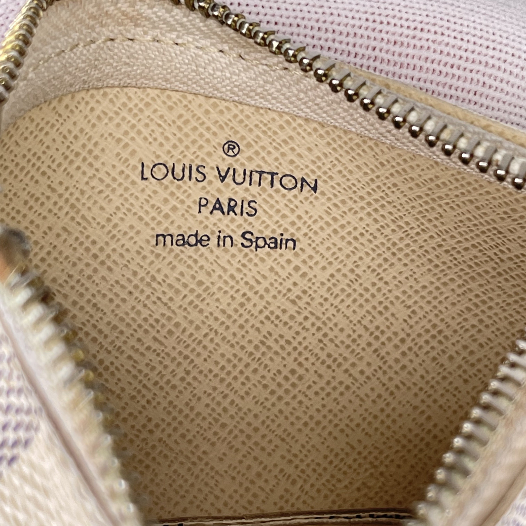 Louis Vuitton Damier Azur Pochette Cles Coin Purse N62659 LV Auth 38411