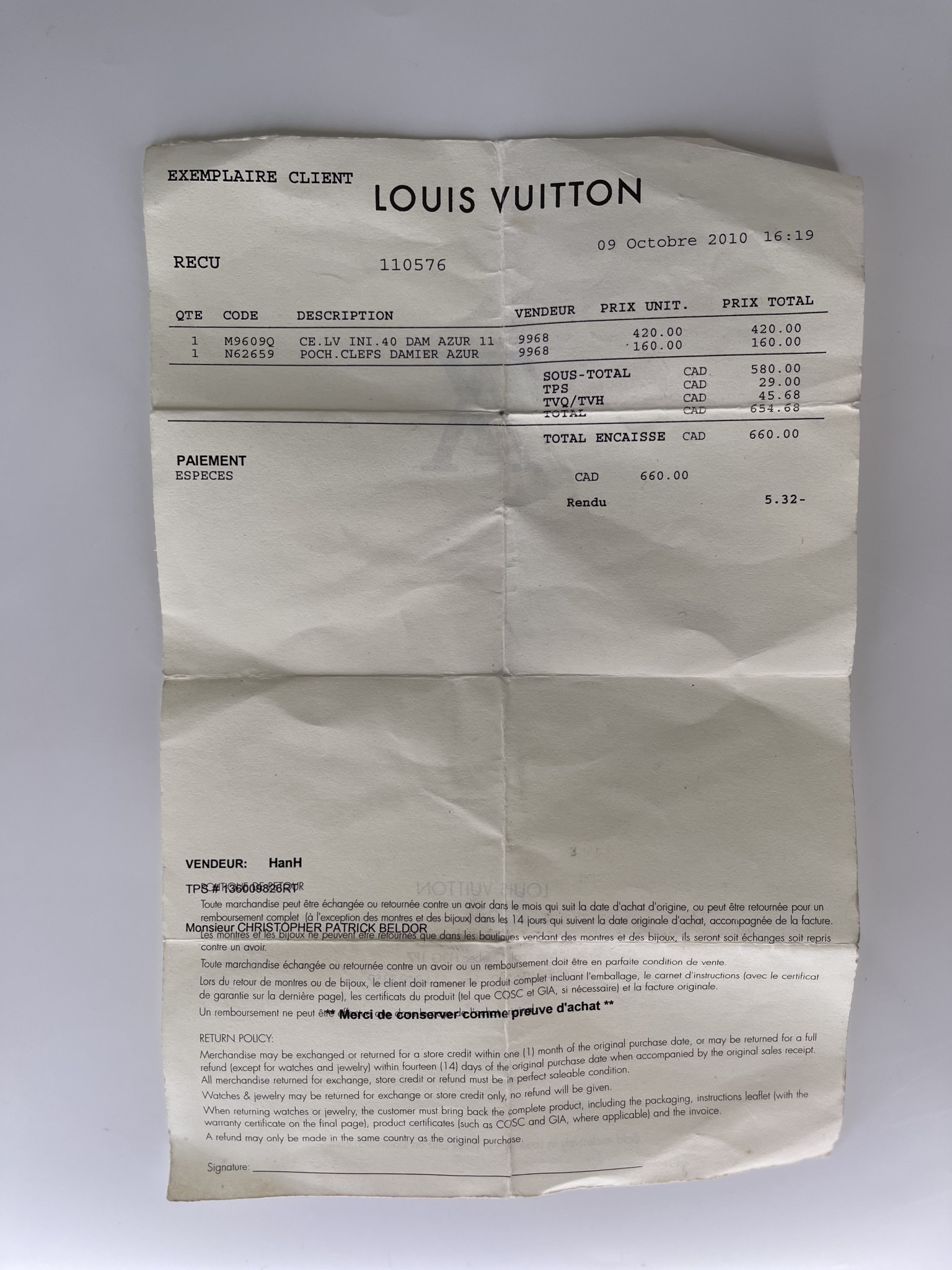 Louis Vuitton Damier Azur Keychain Pochette ID Cardholder For Sale at  1stDibs