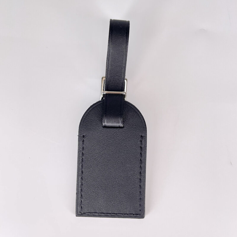LOUIS VUITTON LOUIS VUITTON SMALL LUGGAGE TAG BLACK CALFSKIN
