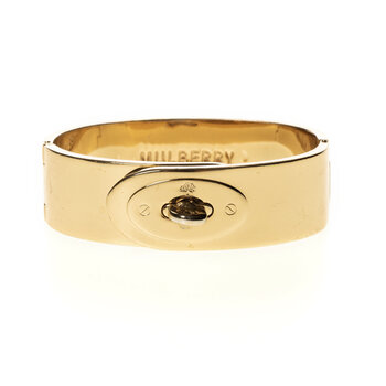 MULBERRY MULBERRY BAYSWATER GOLD TONE BRACELET