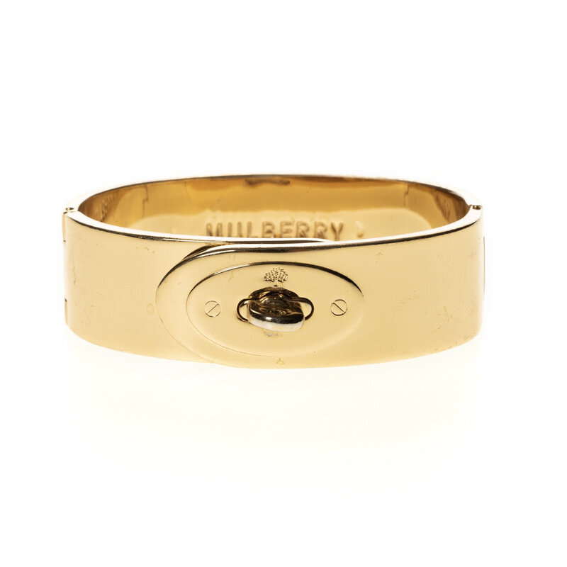 MULBERRY MULBERRY BAYSWATER GOLD TONE BRACELET