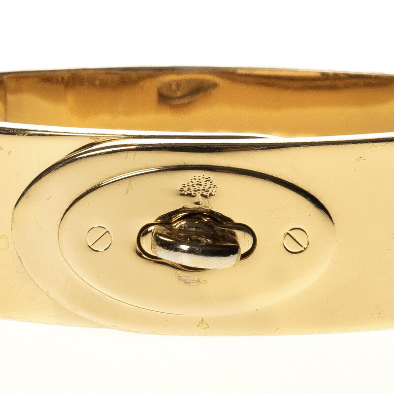 MULBERRY MULBERRY BAYSWATER GOLD TONE BRACELET