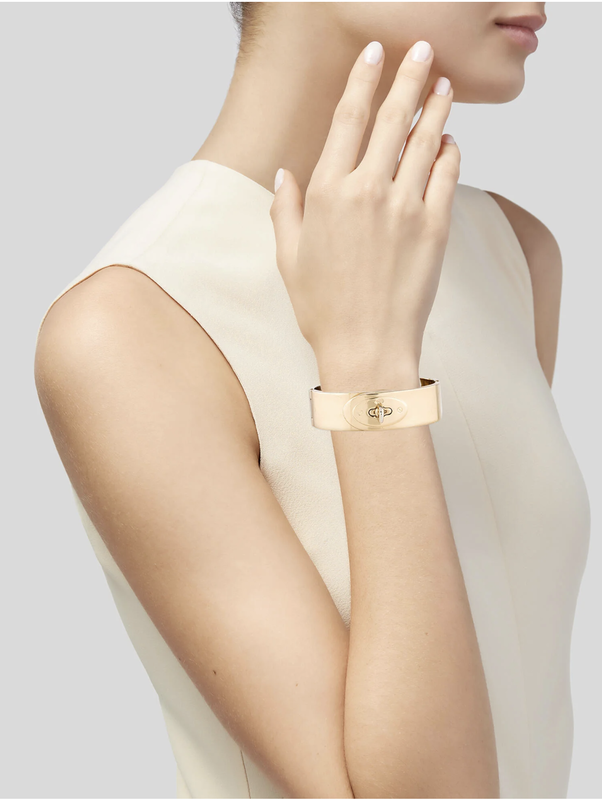 MULBERRY MULBERRY BAYSWATER GOLD TONE BRACELET