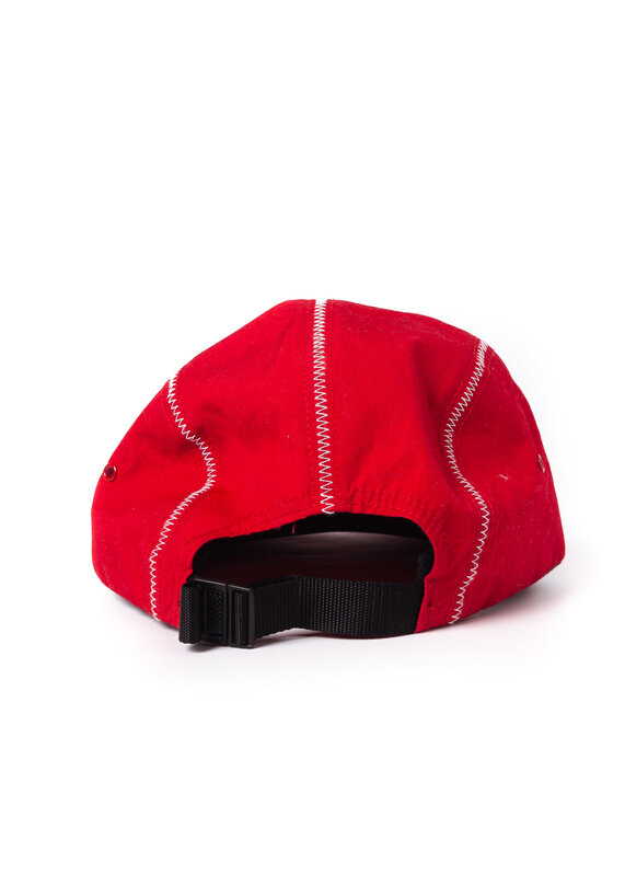 SUPREME RED CLOTH LOGO CAP - CRTBLNCHSHP