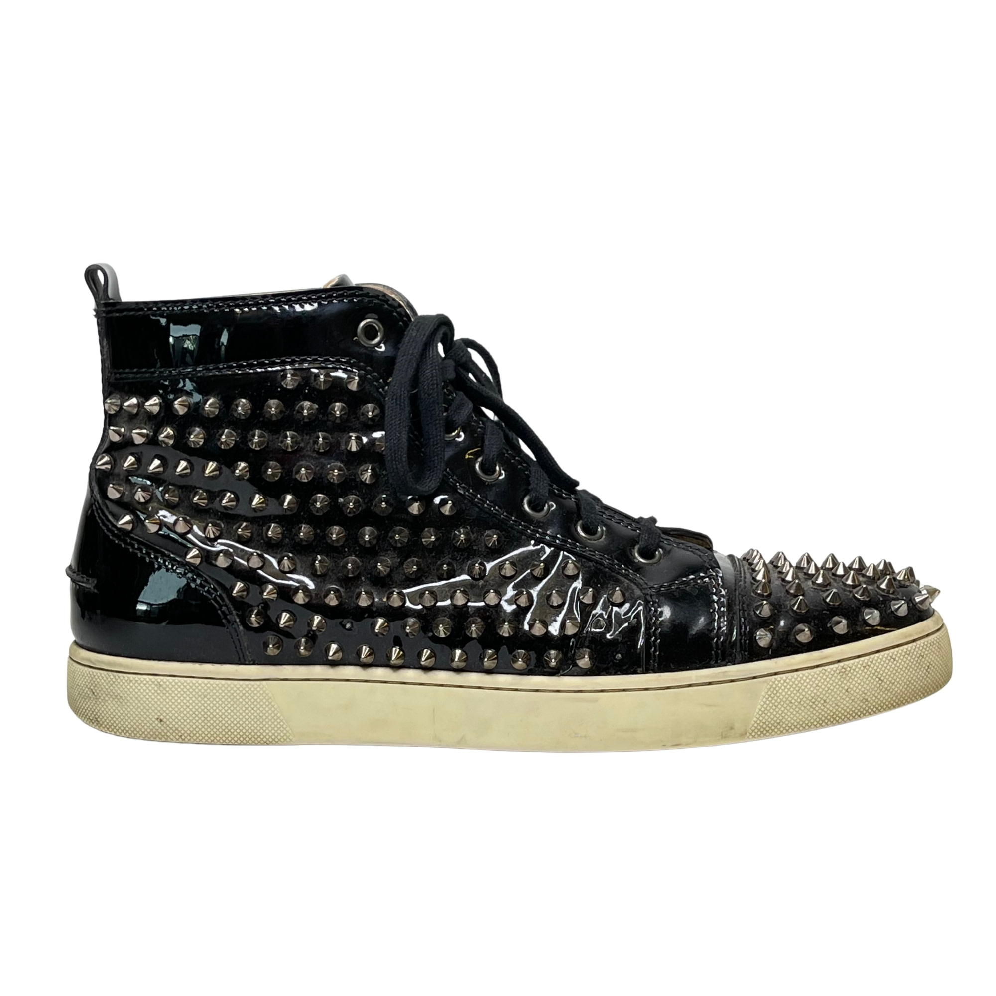 Mens Christian Louboutin white F.A.V Fique a Vontade Mid-Top Leather  Sneakers | Harrods # {CountryCode}