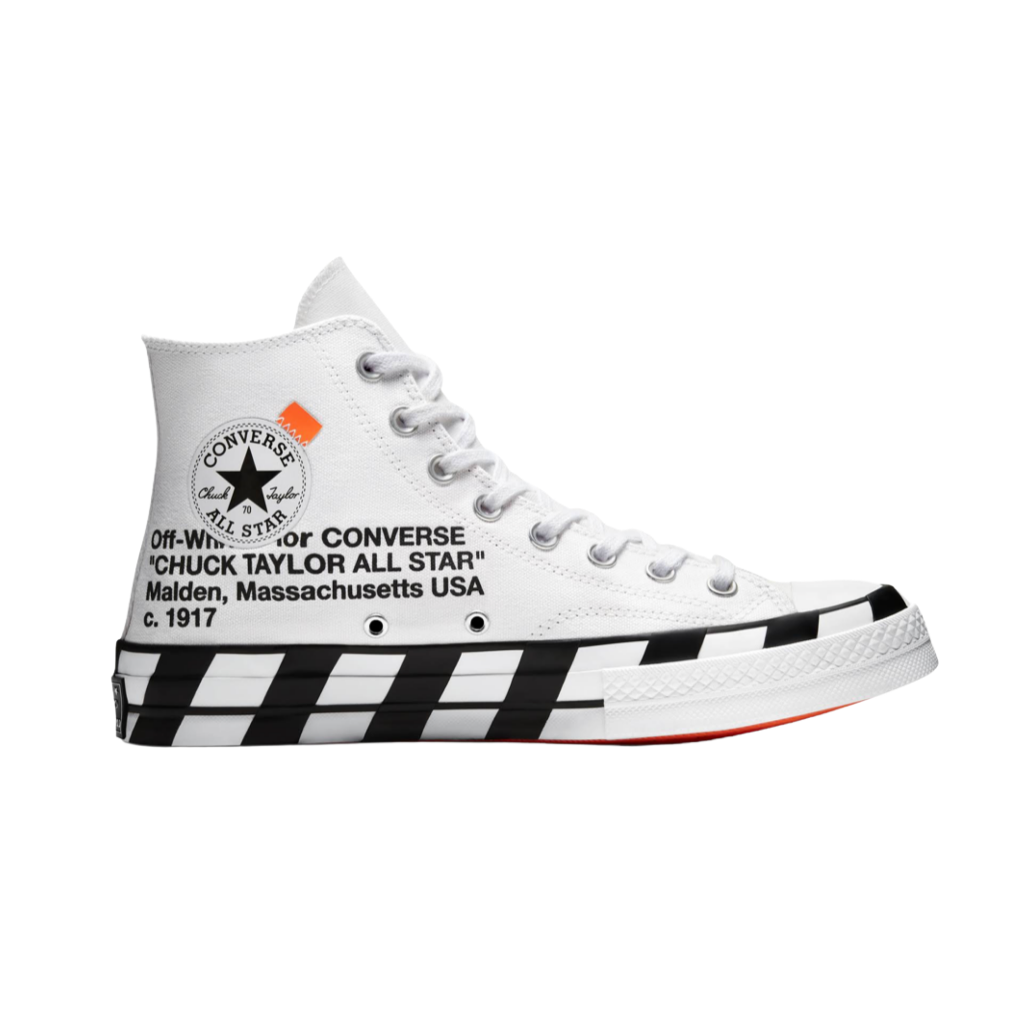 CONVERSE X OFF WHITE CHUCK TAYLOR WHITE MEN S 10 US CRTBLNCHSHP