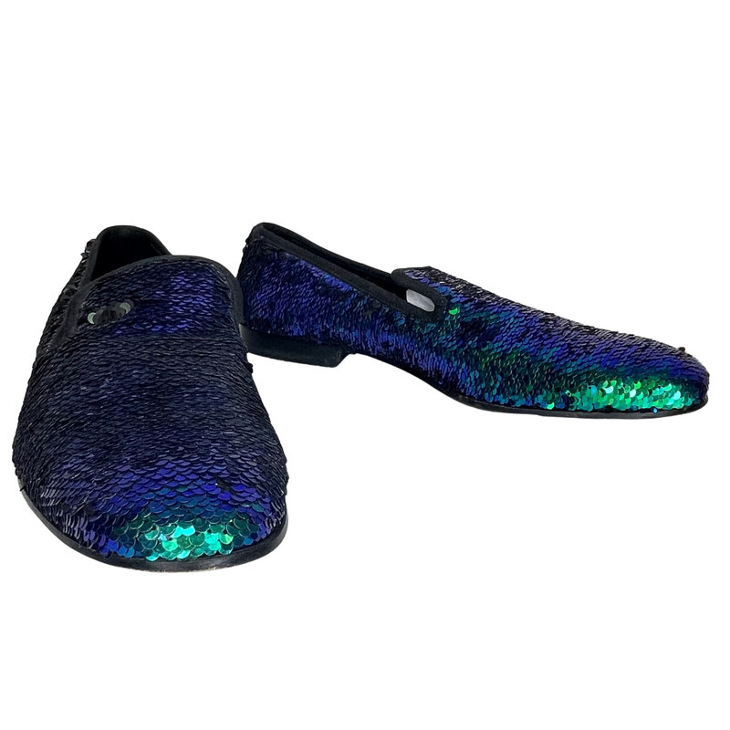 DOUCAL'S DOUCAL'S SEQUIN TURQUOUISE DEGRADE SLIP ON (42 EU)