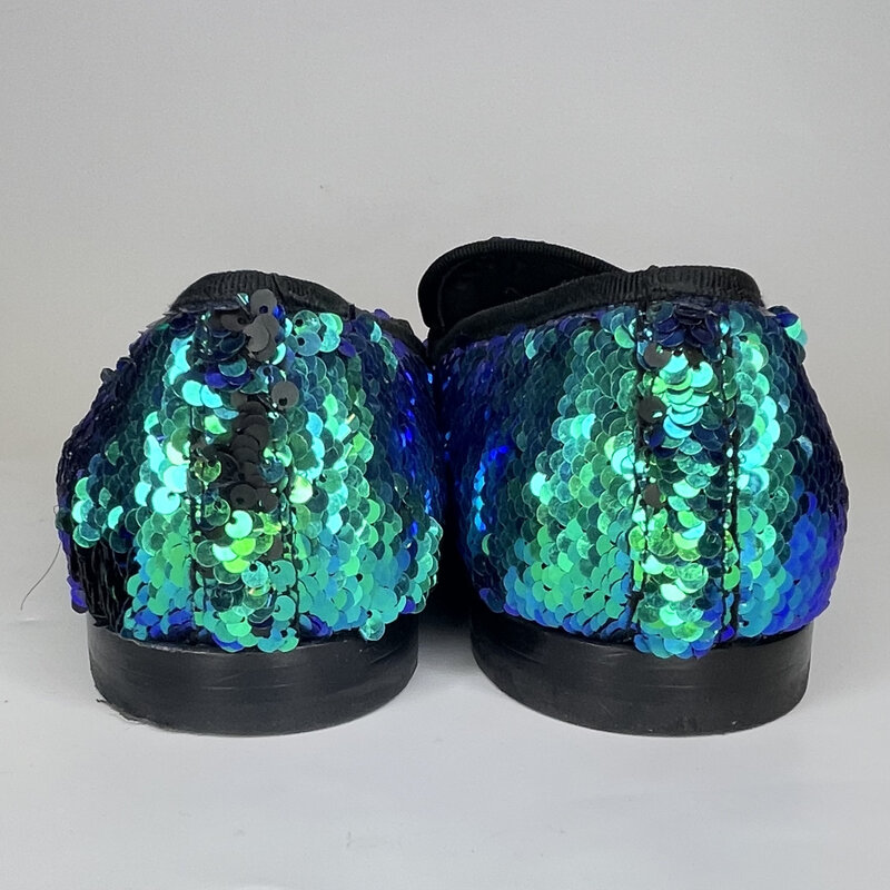 DOUCAL'S DOUCAL'S SEQUIN TURQUOUISE DEGRADE SLIP ON (42 EU)