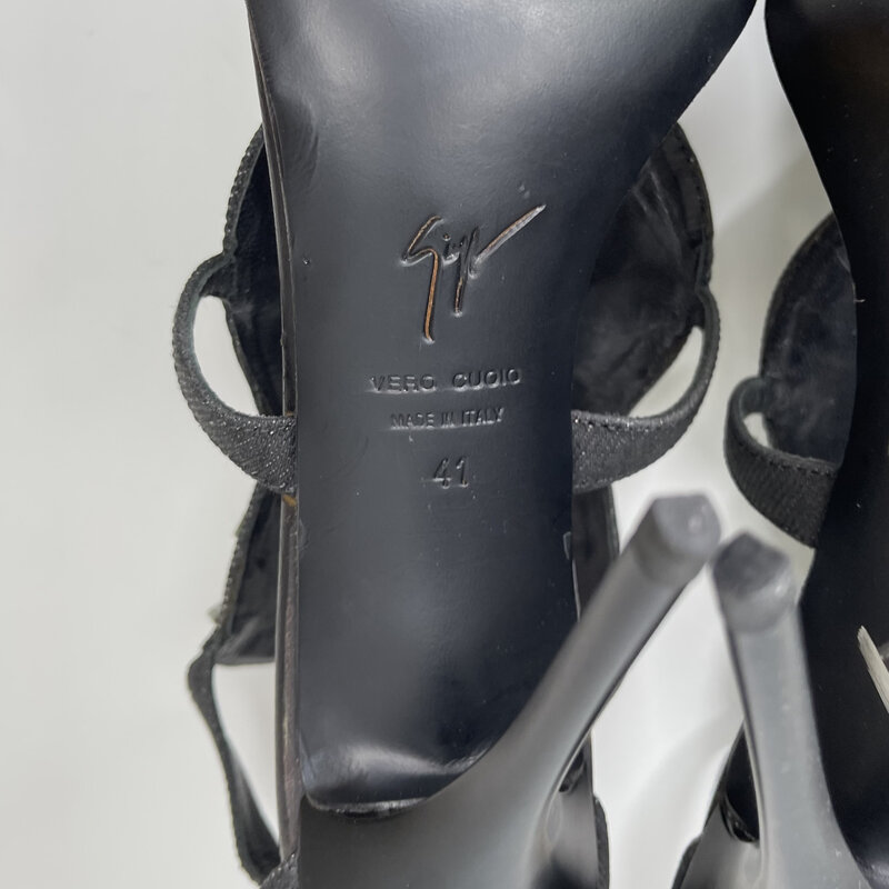 GIUSEPPE ZANOTTI GIUSEPPE ZANOTTI LIMITED EDITION SINGED MIRRORED HEELS (41 EU)