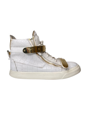 Louis Vuitton Mens Croc Embossed Sneakers . LV 10, US 11.