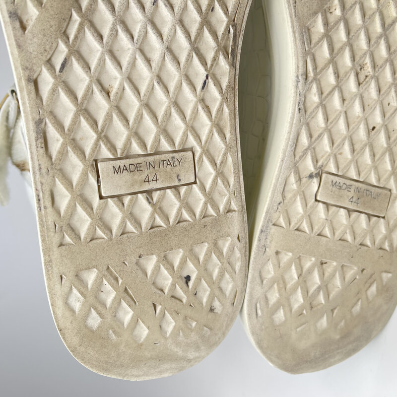 GIUSEPPE ZANOTTI GIUSEPPE ZANOTTI WHITE CROC EMBOSSED LEATHER COBY HIGH TOP SNEAKERS (44 EU)