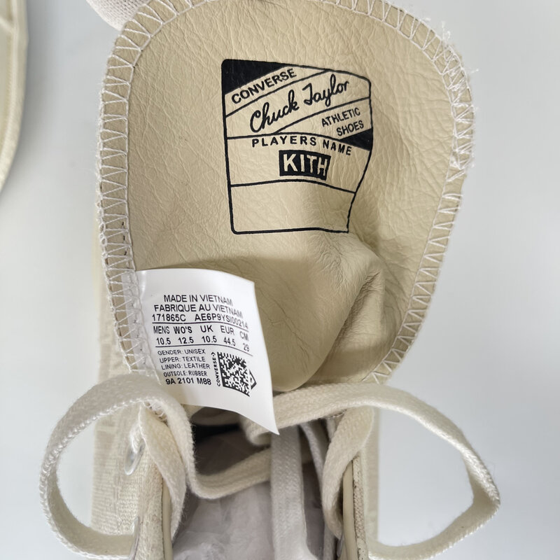 KITH X CONVERSE X CHUCK TAYLOR ALL STAR 1970 CLASSICS 10.5 US CRTBLNCHSHP