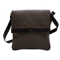 SAINT LAURENT SAINT LAURENT MONOGRAME YSL TOILE FLAT CROSSBODY MESSENGER BAG (120436)