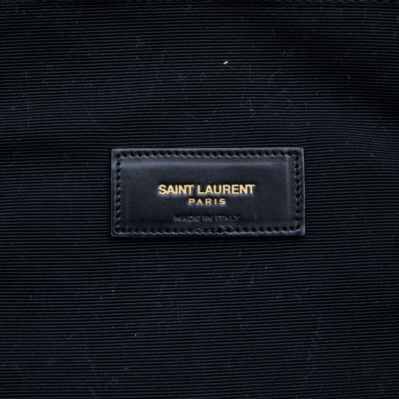 SAINT LAURENT SAINT LAURENT MONOGRAME YSL TOILE FLAT CROSSBODY MESSENGER BAG (120436)