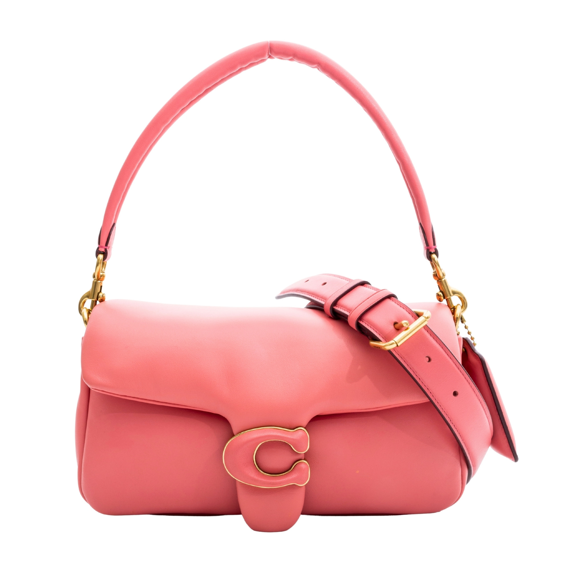 Pillow tabby leather crossbody bag Coach Pink in Leather - 21745107