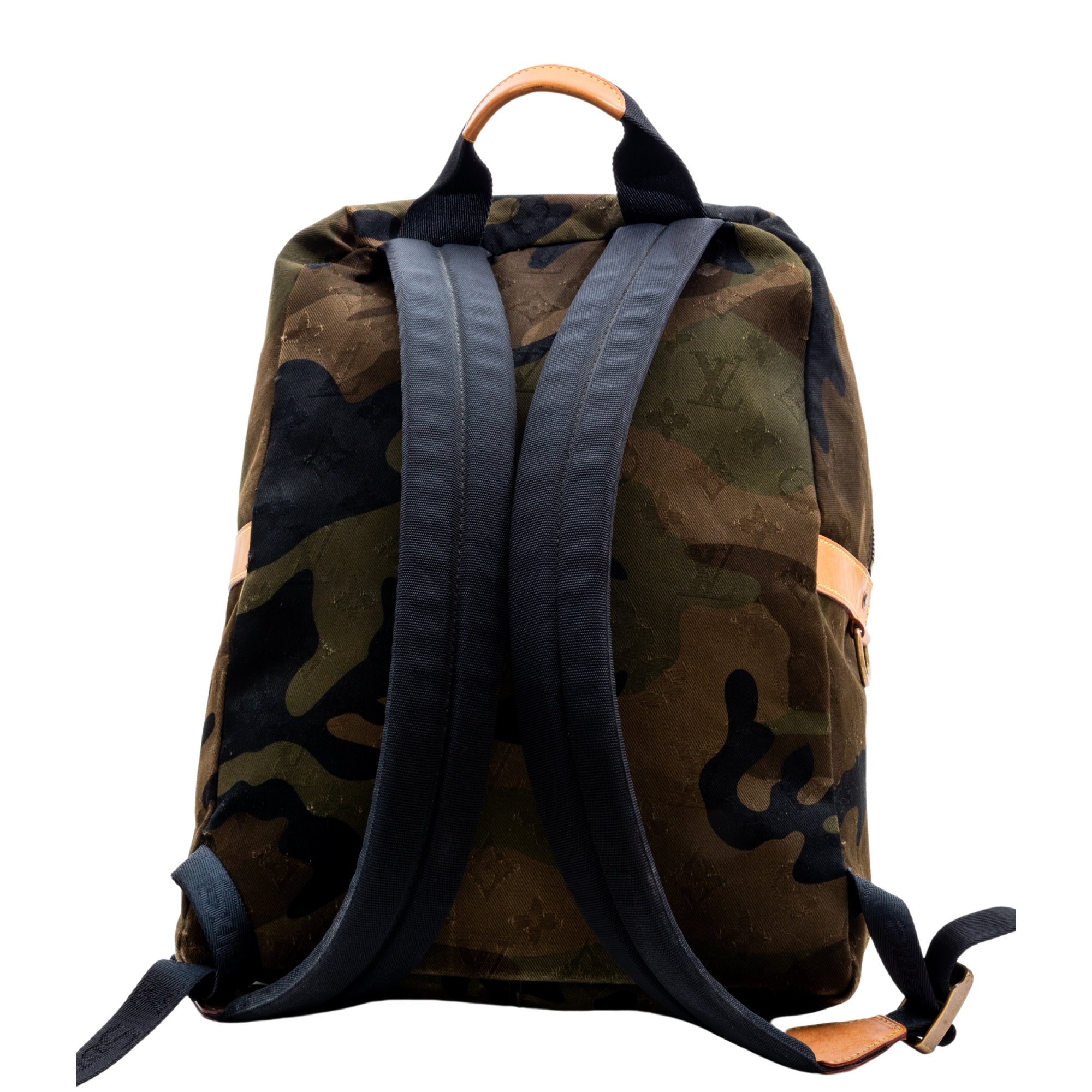 LOUIS VUITTON X SUPREME DENIM CAMOUFLAGE MONOGRAM APOLLO BACKPACK