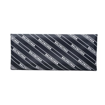 BALENCIAGA BALENCIAGA ALL OVER LOGO HARD FOLDED POCHETTE CLUTCH