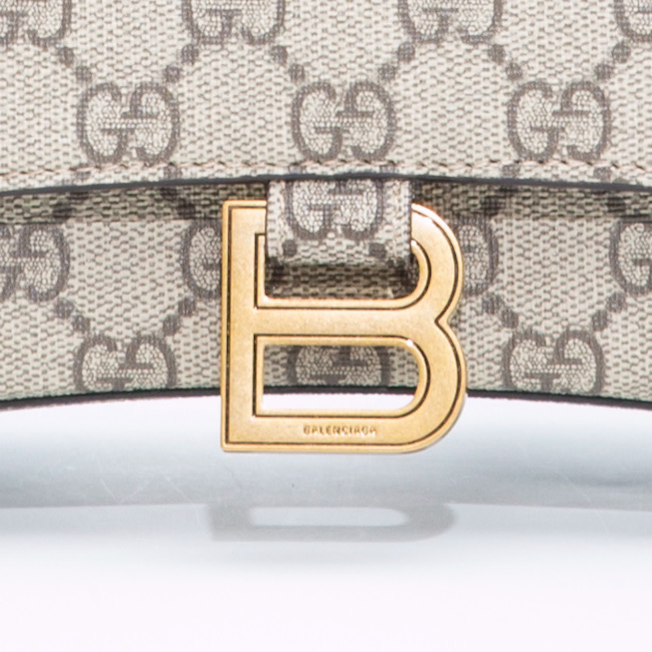 Gucci x Balenciaga Hack Aria GG Hourglass Bag MEDIUM SIZE Limited  Collection NEW at 1stDibs