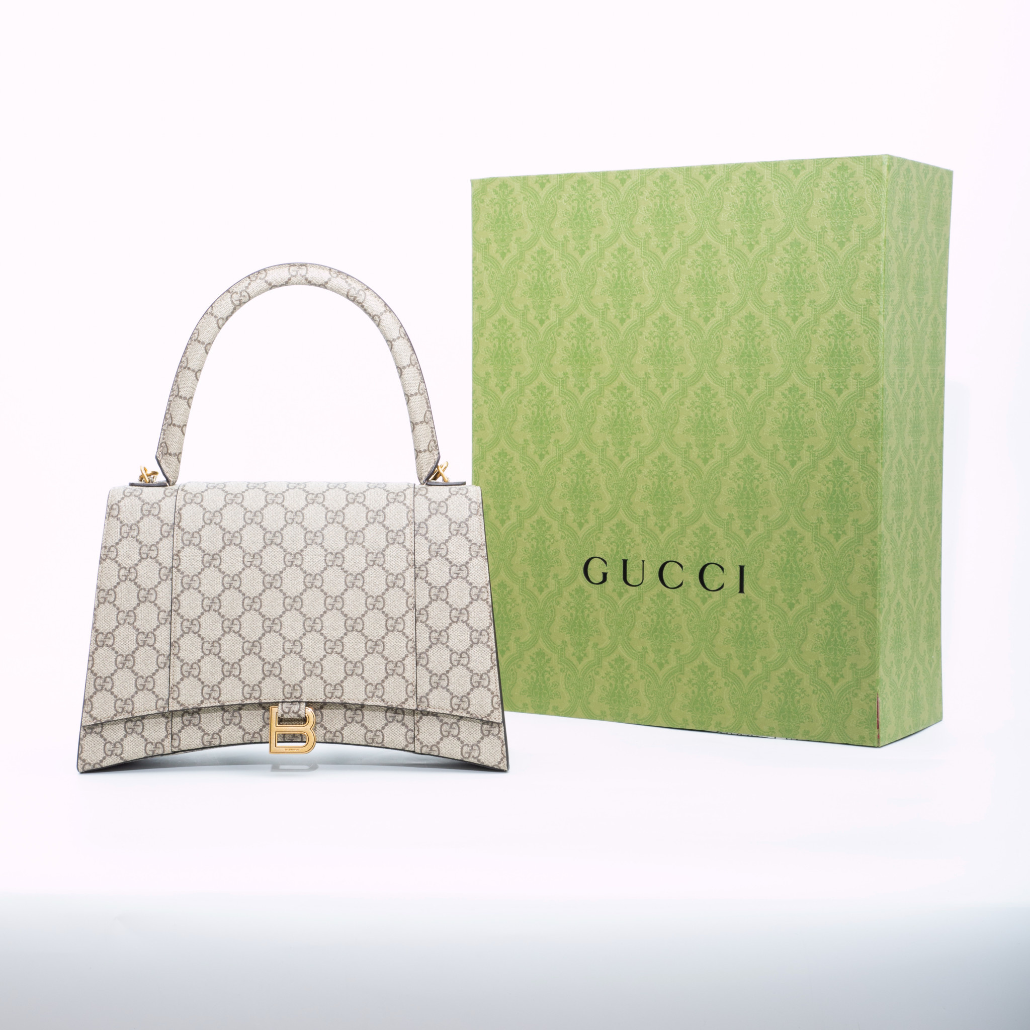 Shop GUCCI 2021-22FW Gucci Balenciaga The Hacker Project Small Hourglass Bag  by BrandStreetStore