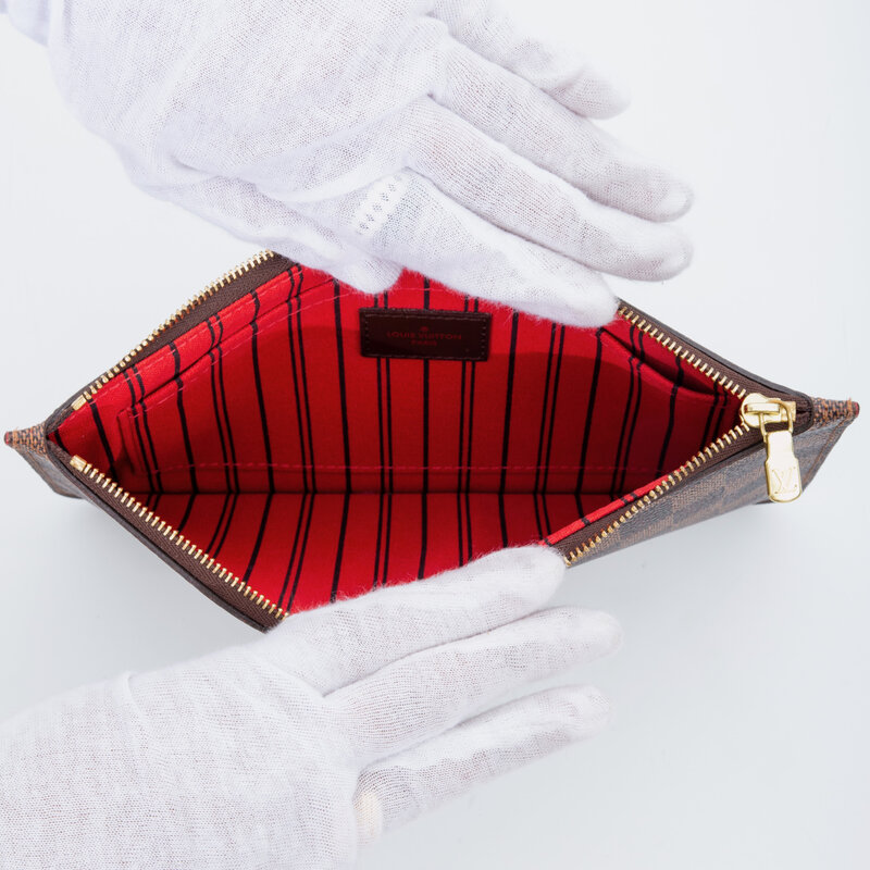 LOUIS VUITTON LOUIS VUITTON DAMIER EBENE NEVERFULL POCHETTE CLUTCH POUCH 2014