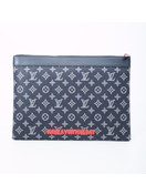 a貨Louis Vuitton M62903 Pochette Apollo 壓紋手袋牛皮黑色尺寸