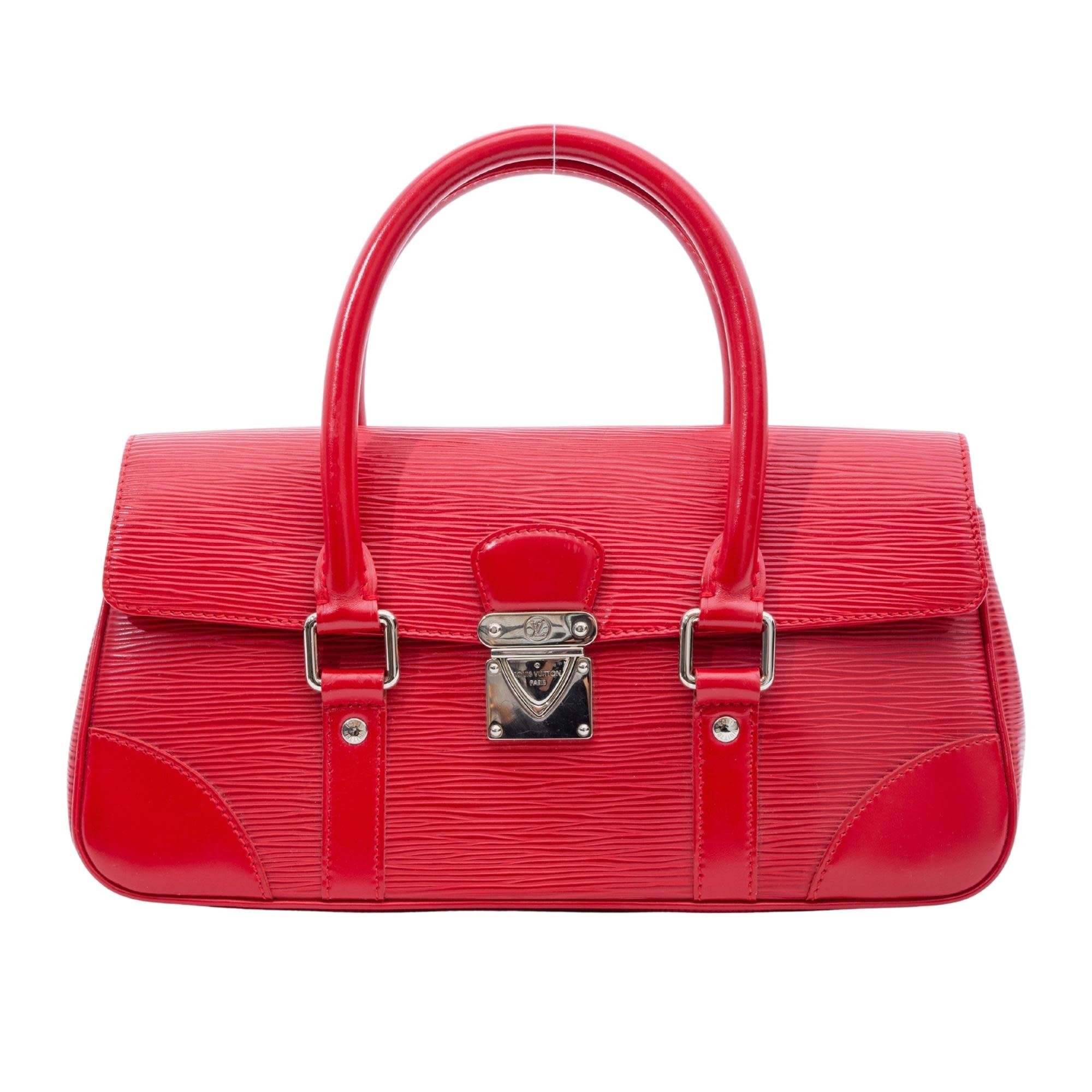 LOUIS VUITTON RED EPI LEATHER SEGUR PM HANDBAG (2005)